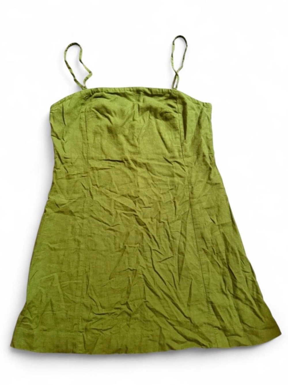 GAP Olive Green Spaghetti Strap Dress